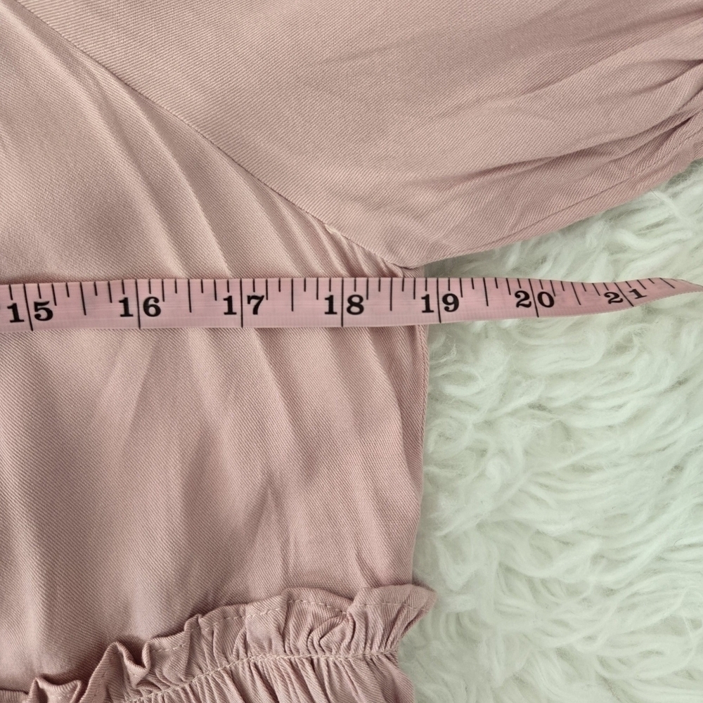 Fore Blush Pink Off the Shoulder Tiered Maxi Dress. Size Small. New without tags - Picture 6 of 9